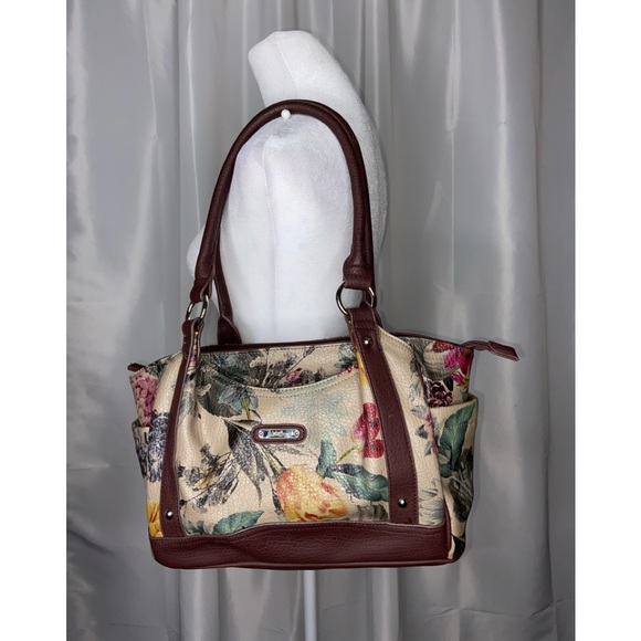 MultiSac Handbags - MultiSac Gallant Floral Shoulder Shopper - Neutral handbag.    (N)